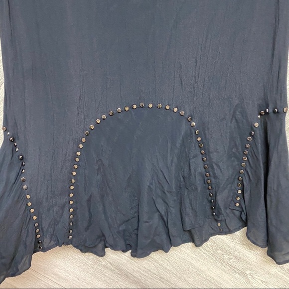 Zara Premium Denim Collection Black Studded Dress - Picture 3 of 7